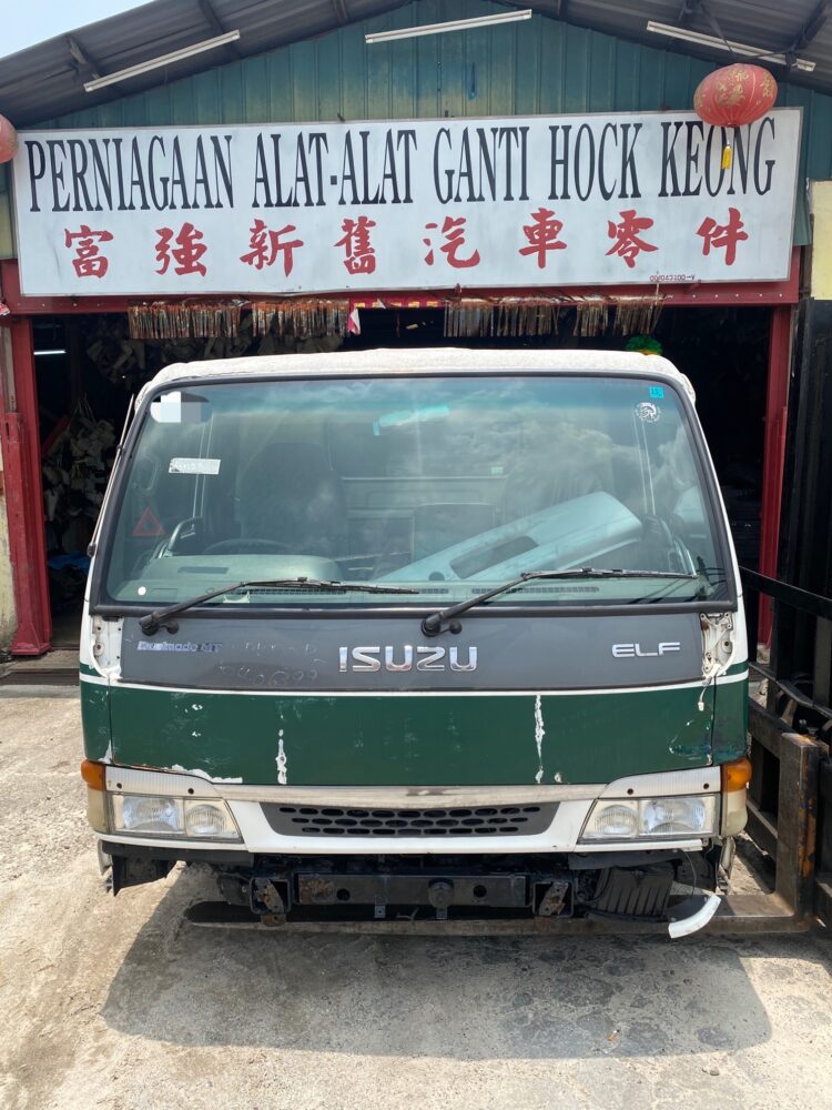 Isuzu Hicom Npr Ton Cabin Half Cut Lorry Used Spare Parts Engine