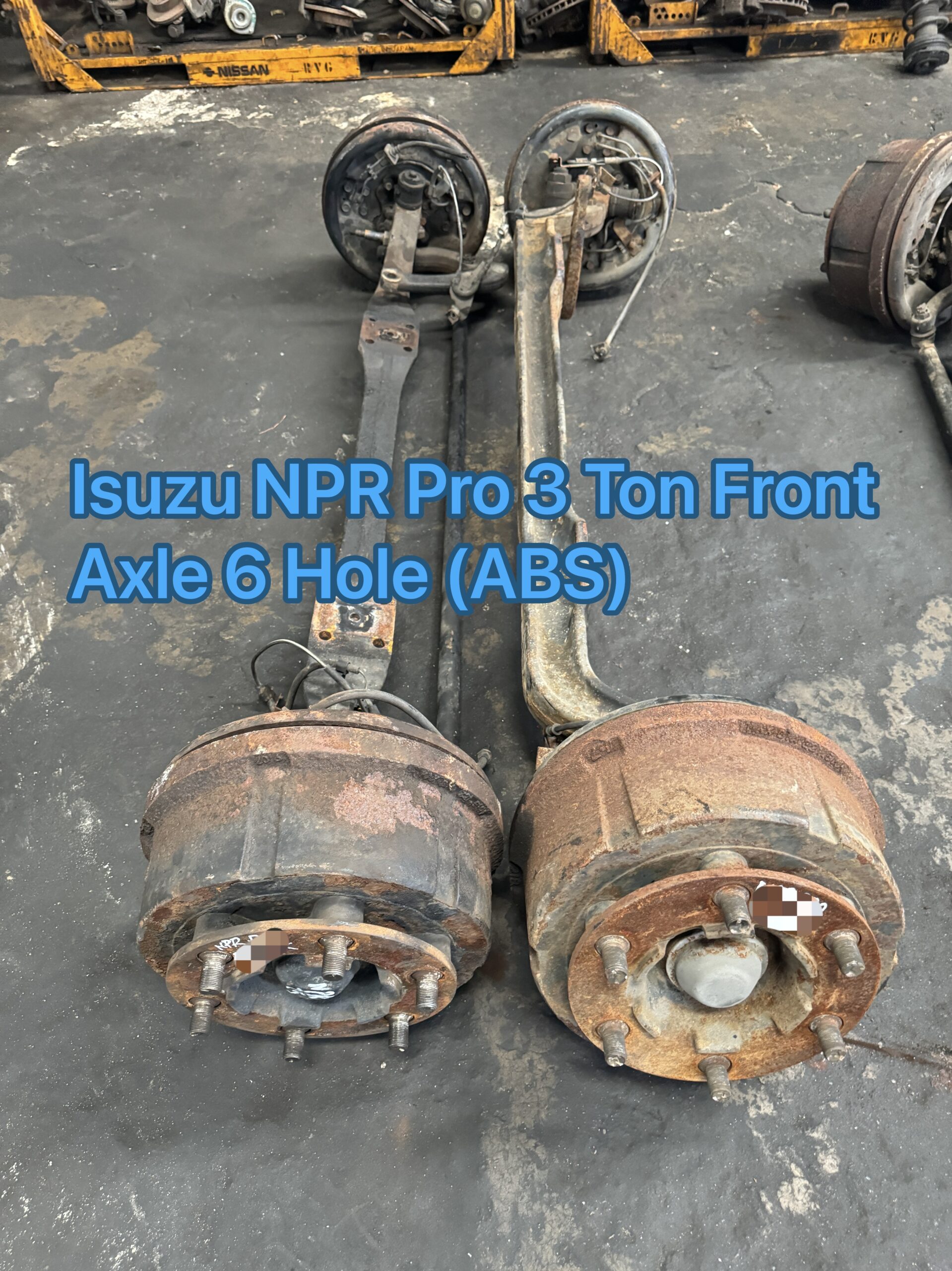 Isuzu NPR85 Pro 3 Ton Front Axle 6 Hole ABS