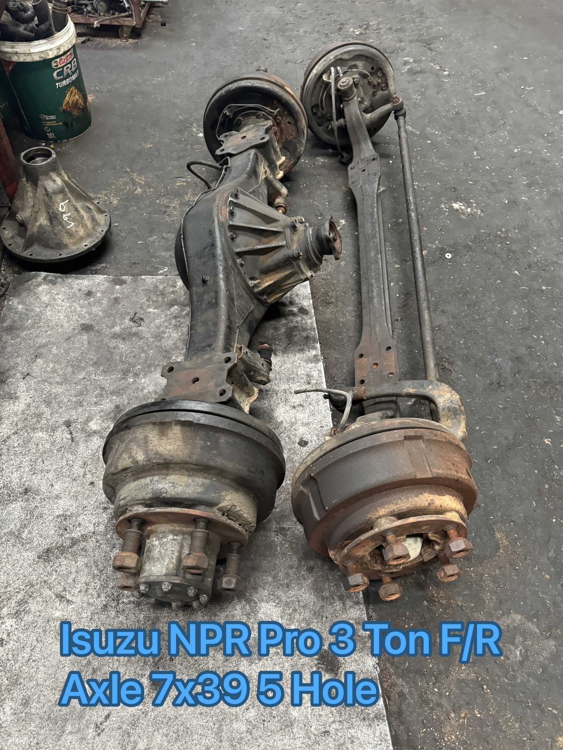 Isuzu NPR Pro 3 Ton Front Rear Axle 7×39 5 Hole